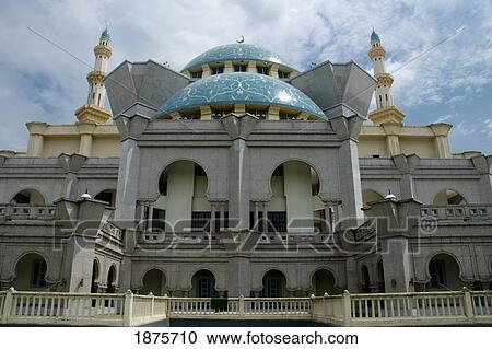 Kuala Lumpur, Malaysia; A Building With A Blue Dome And Tall Towers On The Roof View Large Photo Image Stock Image - Kuala Lumpur, Malaysia; A Building With A Blue Dome And Tall Towers On The Roof. Fotosearch