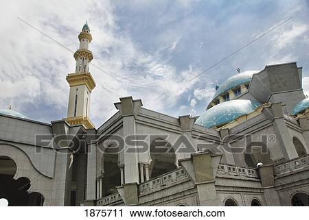 Kuala Lumpur, Malaysia; A Building With A Blue Dome And Tower On The Roof View Large Photo Image Stock Image - Kuala Lumpur, Malaysia; A Building With A Blue Dome And Tower On The Roof. Fotosearch