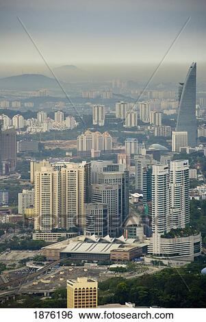 Kuala Lumpur, Malaysia; A View Of The Skyscrapers In The City View Large Photo Image Stock Photograph - Kuala Lumpur, Malaysia; A View Of The Skyscrapers In The City. Fotosearch