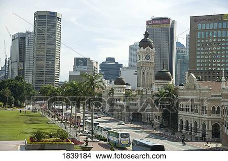Picture - Kuala Lumpur Skyline; Sabah, Malaysian Borneo, Malaysia. Fotosearch