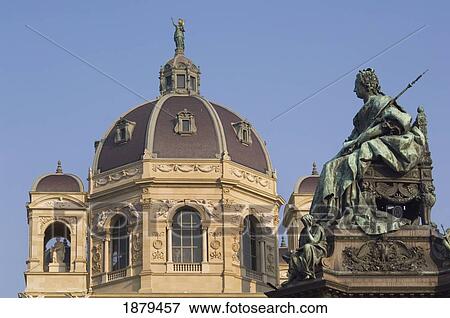 Stock Photo - Kunsthistorisches Museum And Maria Theresien Statue. Fotosearch