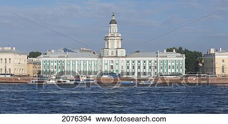 Picture - Kunstkammer Along The Neva River; St. Petersburg Russia. Fotosearch