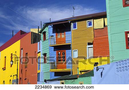 Stock Photo - La Boca Quarter, Buenos Aires, Argentina.. Fotosearch