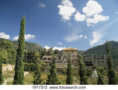 Stock Image - La Cartoixa Monastery. Fotosearch