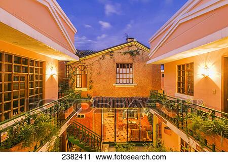Stock Image - La Casa Sol bed and breakfast; Quito, Ecuador. Fotosearch