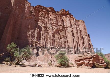 Stock Image - La Catedral (The Cathedral) Formation, Talampaya National Park, La Rioja, Argentina. Fotosearch