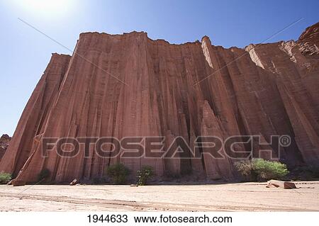 Stock Image - La Catedral (The Cathedral) Formation, Talampaya National Park, La Rioja, Argentina. Fotosearch
