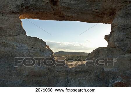 Stock Photo - La Fenetre D'isalo Rock Formation, Isalo National Park, Fianarantsoa Province, Madagascar. Fotosearch
