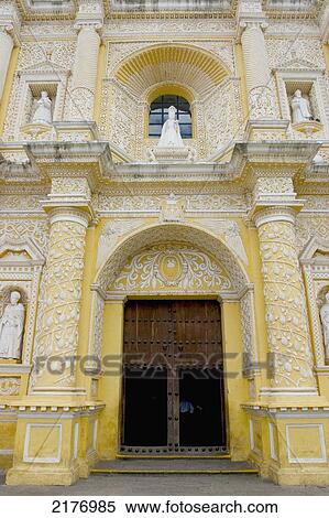 Stock Photography - La Merced Church Antigua Guatemala. Fotosearch