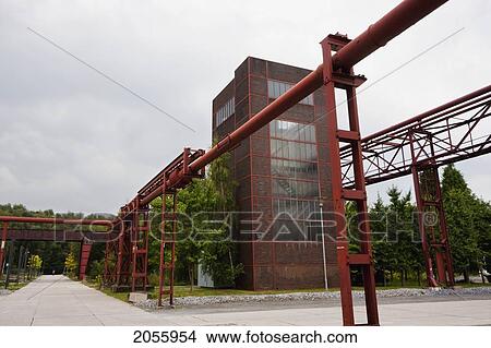 Picture - La Primavera Building In The Zollverein Coal Mine Industrial Complex, Essen, North Rhine-Westphalia, Germany. Fotosearch