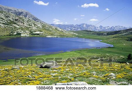 Lac De Nino And Gr20 View Large Photo Image Stock Photo - Lac De Nino And Gr20. Fotosearch
