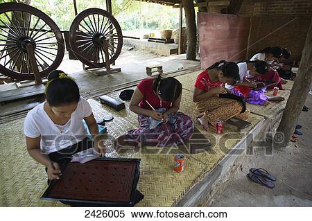 Lacquerware factory, Upper Burma; Bagan, Myanmar View Large Photo Image Stock Photography - Lacquerware factory, Upper Burma; Bagan, Myanmar. Fotosearch