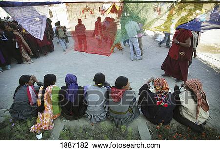 Ladakhi Women Sitting And Talking At Monastery Celebration View Large Photo Image Stock Image - Ladakhi Women Sitting And Talking At Monastery Celebration. Fotosearch