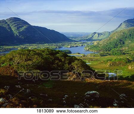 Ladies View Killarney National Park Co Kerry Ireland Stock