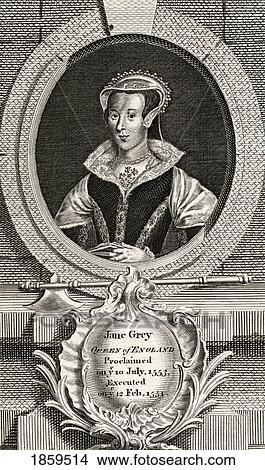 Picture - Lady Jane Grey Aka Lady Jane Dudley, 1537-1554. Titular Queen Of England For Nine Days In 1553. Executed By Mary Tudor.. Fotosearch