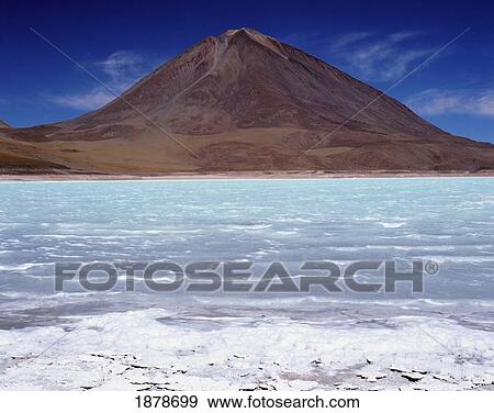 Stock Photo - Laguna Verde, Licancabur Volcano. Fotosearch