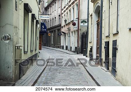 Picture - Laipu Street, Riga, Latvia. Fotosearch
