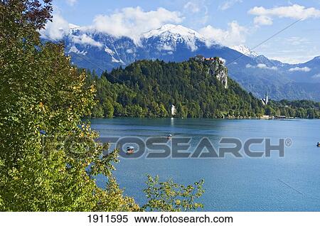 Lake Bled, Gorenjska Region, Slovenia View Large Photo Image Stock Photography - Lake Bled, Gorenjska Region, Slovenia. Fotosearch