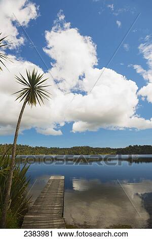 Stock Image - Lake Ianthe; South Island, New Zealand. Fotosearch