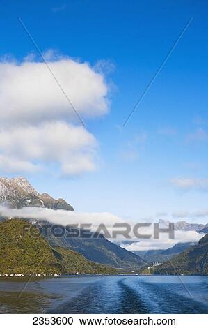 Lake Manapouri On The Way To Doubtful Sound By Ferry; New Zealand View Large Photo Image Stock Image - Lake Manapouri On The Way To Doubtful Sound By Ferry; New Zealand. Fotosearch