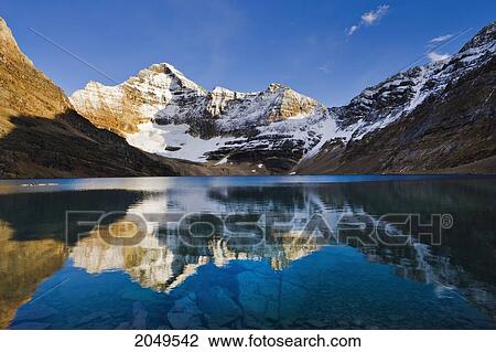 Lake Mcarthur And Mount Biddle At Sunset, Yoho National Park, British Columbia View Large Photo Image Stock Image - Lake Mcarthur And Mount Biddle At Sunset, Yoho National Park, British Columbia. Fotosearch
