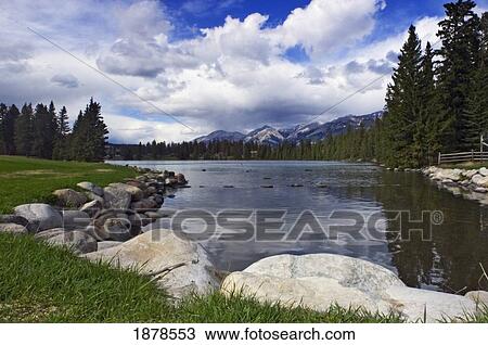 Stock Image - Lake Mildred In Canada. Fotosearch