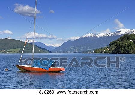 Stock Image - Lake Millstatt And The Nockberge National Park. Fotosearch