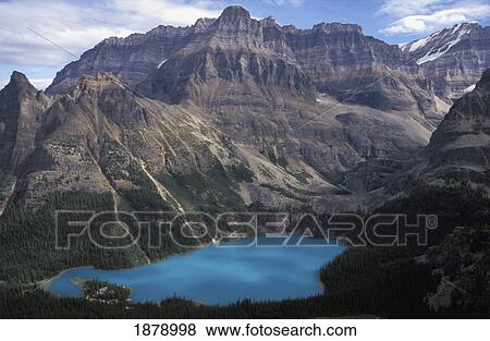 Lake O'hara In Canadian Rockies View Large Photo Image Stock Photo - Lake O'hara In Canadian Rockies. Fotosearch