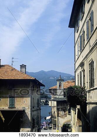 Stock Image - Lake Orta, Orta San Giulio. Fotosearch