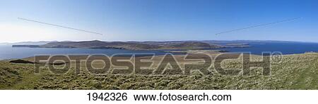 Stock Photograph - Landscape Around The Coast; Noss Scotland. Fotosearch