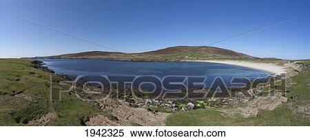 Landscape Around The Coast; Noss Scotland View Large Photo Image Stock Photography - Landscape Around The Coast; Noss Scotland. Fotosearch