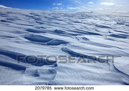 Landscape Of Snow Sculptures Along The Dempster Highway, Yukon. View Large Photo Image Stock Photography - Landscape Of Snow Sculptures Along The Dempster Highway, Yukon.. Fotosearch