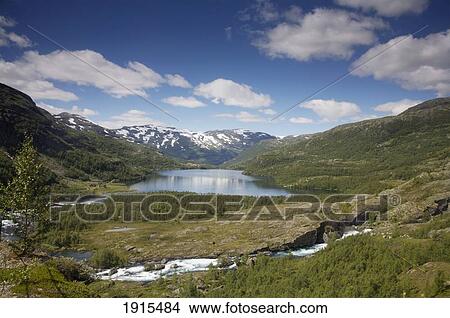 Picture - Landscape On Rallarvegen Cycle Track. Fotosearch