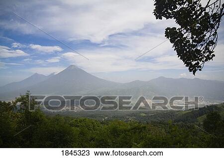 Landscape With Mountains; Antigua, Guatemala View Large Photo Image Stock Image - Landscape With Mountains; Antigua, Guatemala. Fotosearch