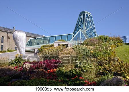 Stock Photography - Landscaping Outside The National Museum Of Fine Arts Of Quebec; Quebec City, Quebec, Canada. Fotosearch