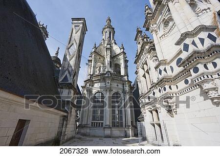 Stock Photo - Lantern Tower On The Roof Of The Chateau De Chambord, France. Fotosearch