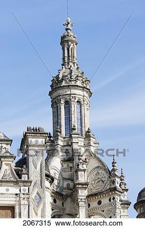 Lantern Tower On The Roof Of The Chateau De Chambord, France View Large Photo Image Stock Photography - Lantern Tower On The Roof Of The Chateau De Chambord, France. Fotosearch