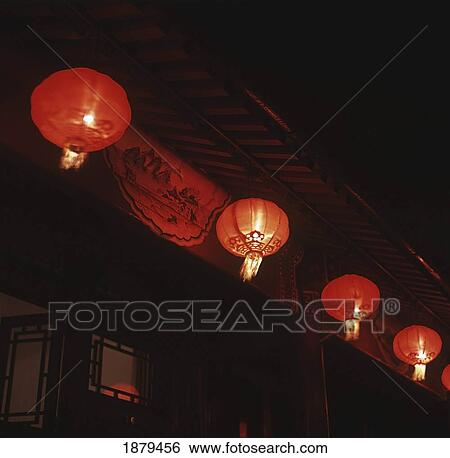 Lanterns At Haoyuan Hotel, Traditional Chinese Courtyard House View Large Photo Image Stock Photograph - Lanterns At Haoyuan Hotel, Traditional Chinese Courtyard House. Fotosearch