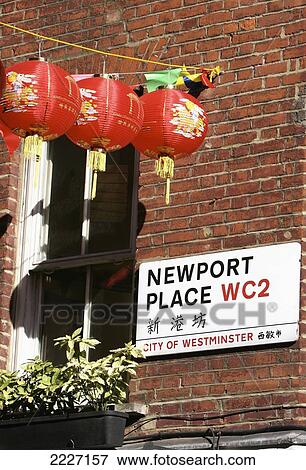 Lanterns In Chinatown, Chinese New Year, London, England, Uk, Europe View Large Photo Image Stock Photo - Lanterns In Chinatown, Chinese New Year, London, England, Uk, Europe. Fotosearch