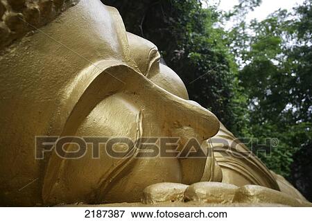 Laos, Luang Prabang Buddha Statues On Phu Si Hill View Large Photo Image Stock Photo - Laos, Luang Prabang Buddha Statues On Phu Si Hill. Fotosearch