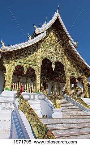 Stock Photography - Laos, Luang Prabang, The Former King's Royal Palace Is Now A Very Historical National Museum.. Fotosearch