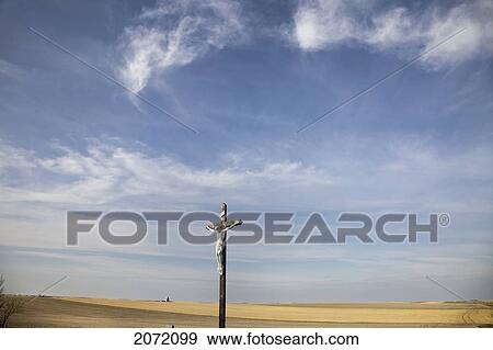 Large Crucifix In A Catholic Cemetery, Next To Wheat Fields, Prelate, Saskatchewan View Large Photo Image Stock Photo - Large Crucifix In A Catholic Cemetery, Next To Wheat Fields, Prelate, Saskatchewan. Fotosearch