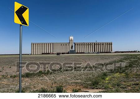 Large Grain Elevator Building Off I-27, Texas Panhandle, Texas, Usa View Large Photo Image Stock Photography - Large Grain Elevator Building Off I-27, Texas Panhandle, Texas, Usa. Fotosearch