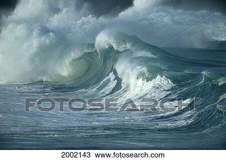 Large Stormy Shore Break Waves, Curling And Crashing View Large Photo Image Stock Image - Large Stormy Shore Break Waves, Curling And Crashing. Fotosearch