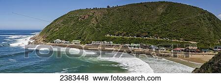Stock Photo - Large waves along the coast; South Africa. Fotosearch
