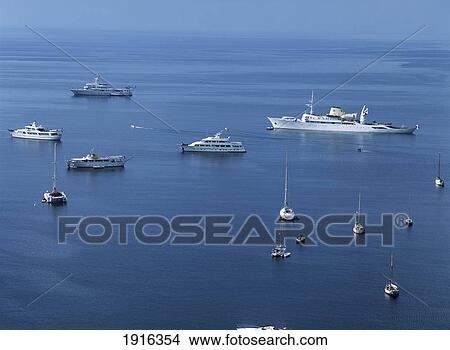 Large Yachts Moored In The Harbour View Large Photo Image Picture - Large Yachts Moored In The Harbour. Fotosearch