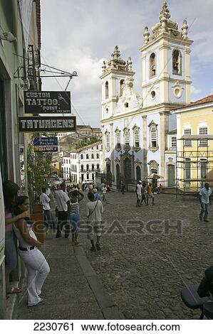 Largo Do Pelourinho And Igreja Da N. S. Dos Pretos, Salvador, Bahia, Brazil. View Large Photo Image Stock Image - Largo Do Pelourinho And Igreja Da N. S. Dos Pretos, Salvador, Bahia, Brazil.. Fotosearch