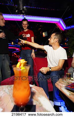 Stock Photo - Las Vegas, Nevada, Usa. Cocktails At 'the Peppermint Lounge'. Fotosearch
