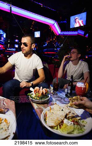 Stock Photography - Las Vegas, Nevada, Usa. Food And Drinks At 'the Peppermint Lounge'. Fotosearch
