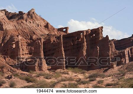 Las Ventanas rock formation in Quebrada de las Conchas, Valles Calchaquies, Salta, Argentina View Large Photo Image Picture - Las Ventanas rock formation in Quebrada de las Conchas, Valles Calchaquies, Salta, Argentina. Fotosearch
